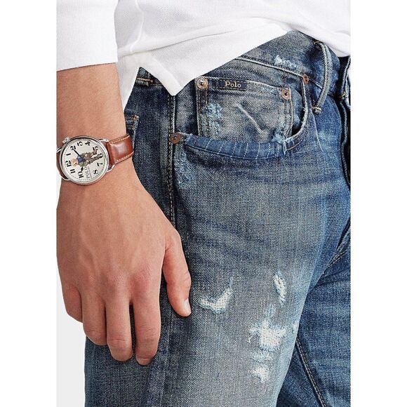 Polo Ralph Lauren Sullivan Slim Distressed Jean in Blue - Picture 4 of 16